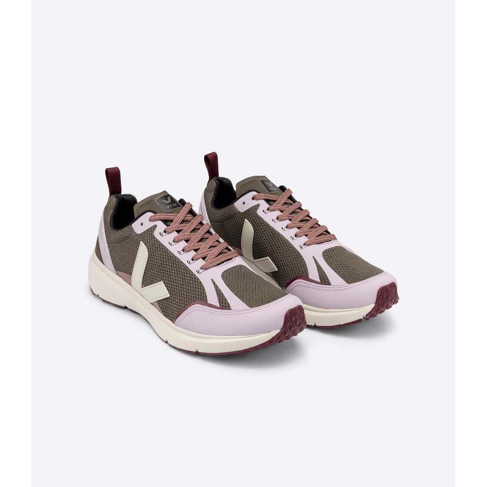 Veja CONDOR 2 ALVEOMESH Women's Shoes Pink/Khaki | CA 467FDN